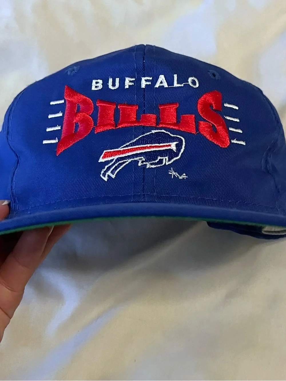 Vintage Youngan NFL Blue Buffalo Bills Logo Snapback Hat